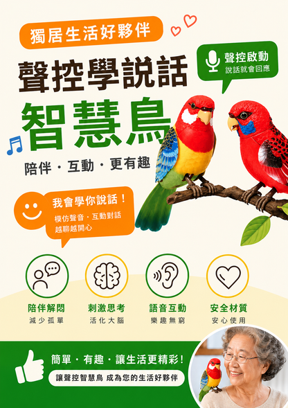 智慧陪伴鳥