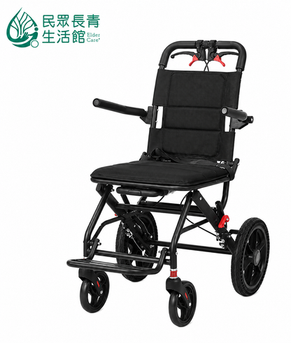 超輕便外出摺疊輪椅