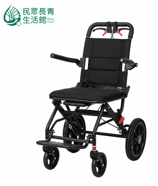 超輕便外出摺疊輪椅