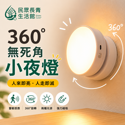 360度無死角小夜燈