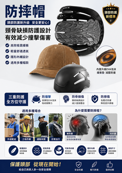 高級防摔保護帽