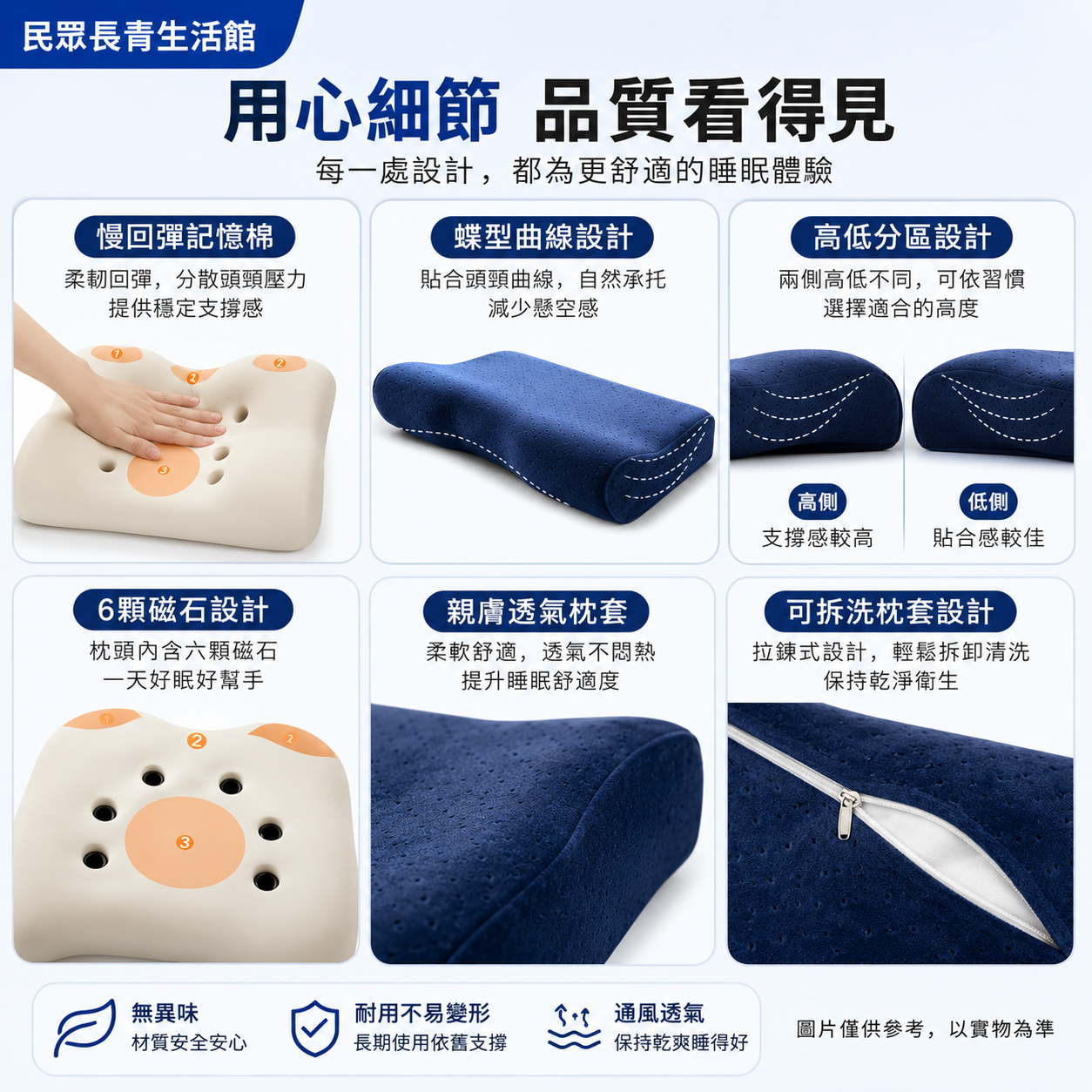 健康護頸記憶枕