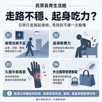 輕盈助起拐杖