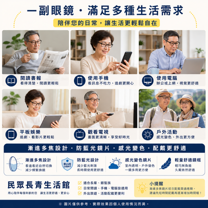 變焦老花眼鏡