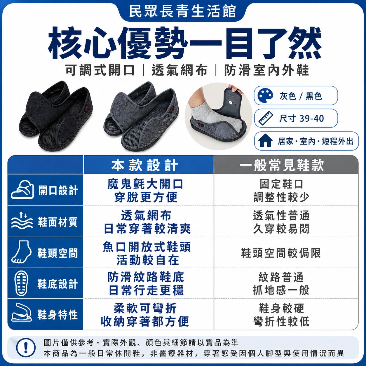 魔鬼氈魚口鞋