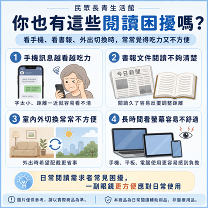 感光變色老花眼鏡