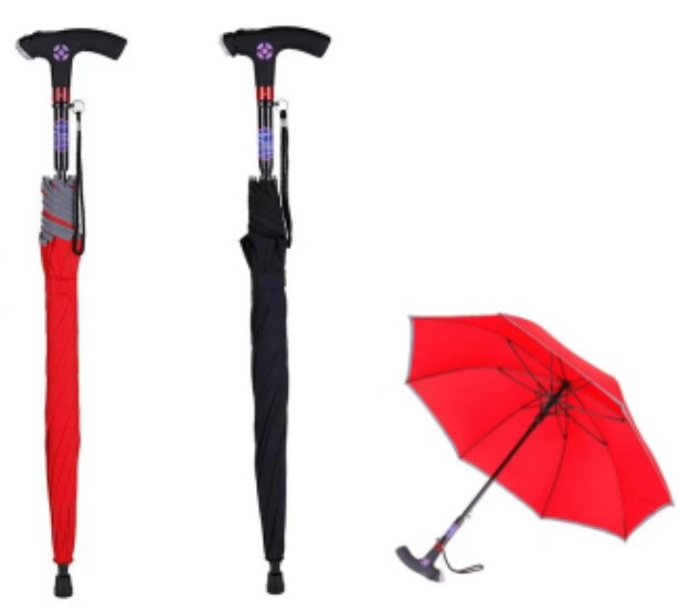 智能雨傘手杖（照明警報款）