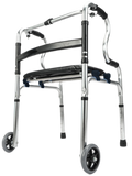 雙彎鋁合金助行器（附輪＋PU座板）